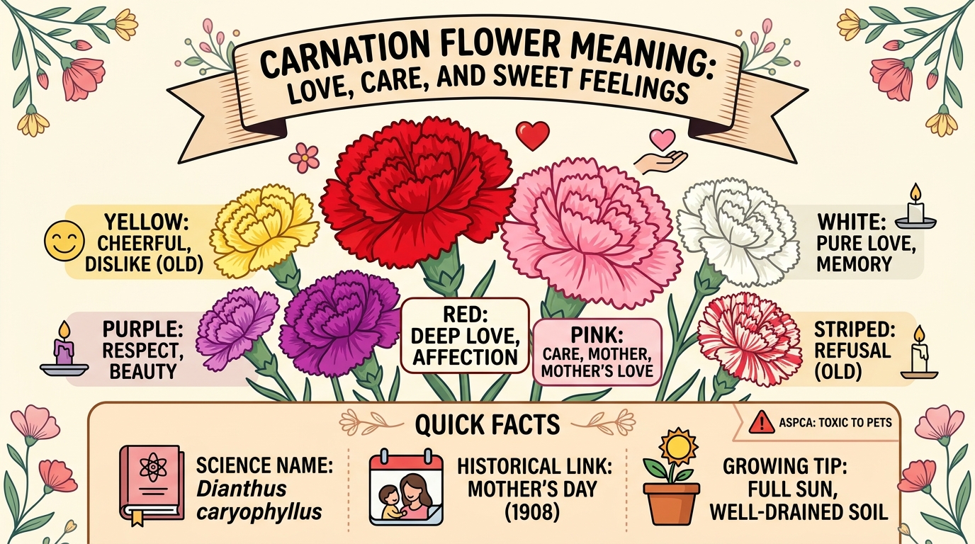 Carnation Flower Meaning