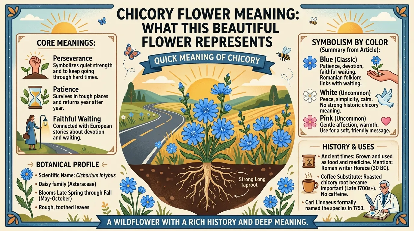 chicory flower meaning