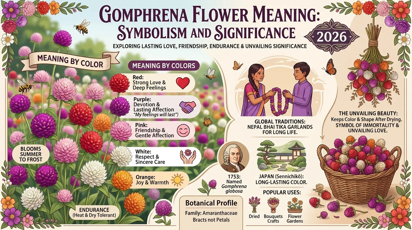 gomphrena flower meaning