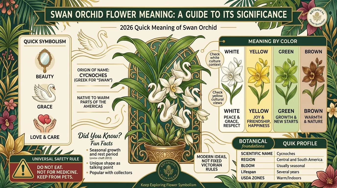 swan orchid flower meaning