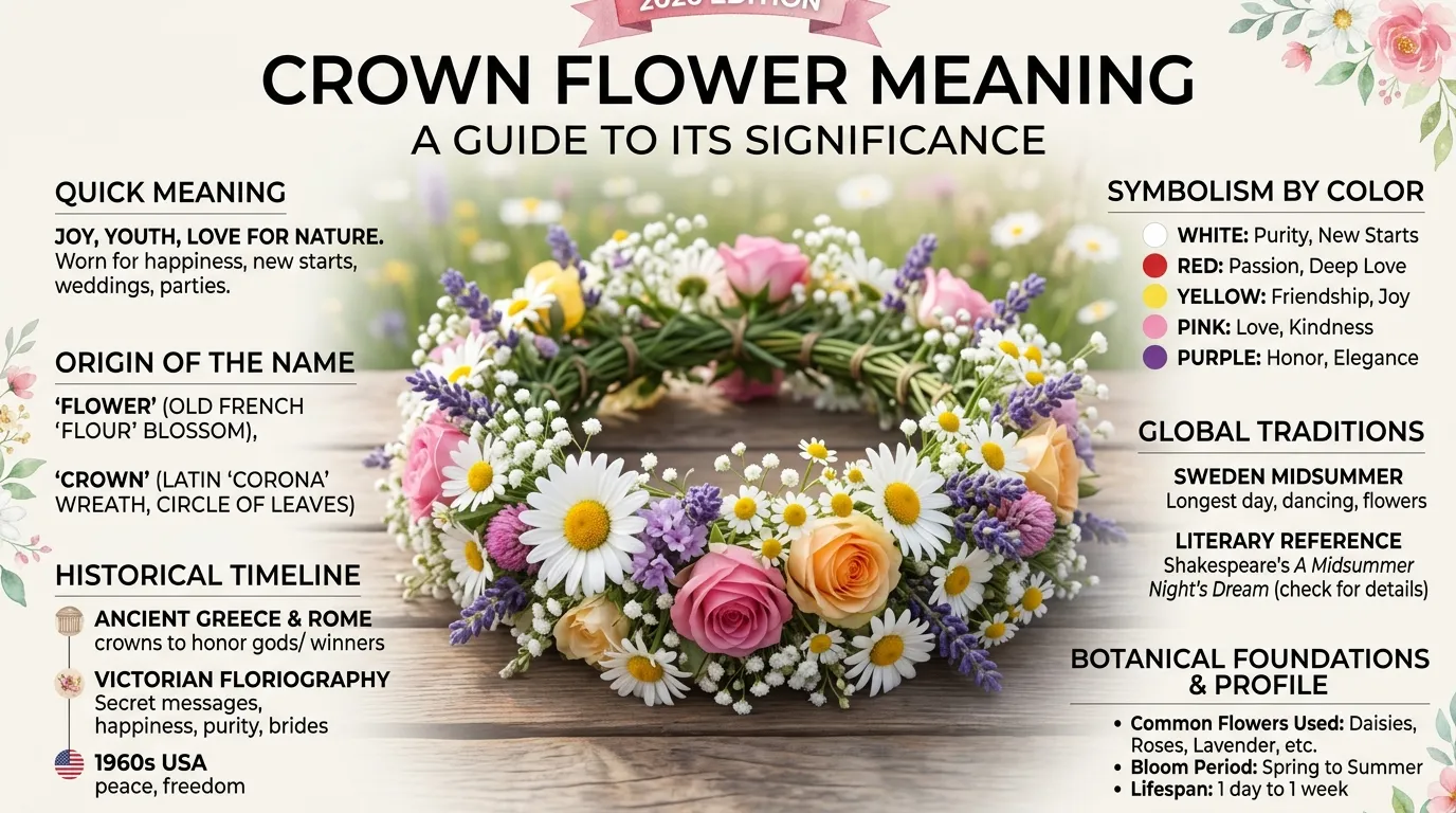 crown flower meaning