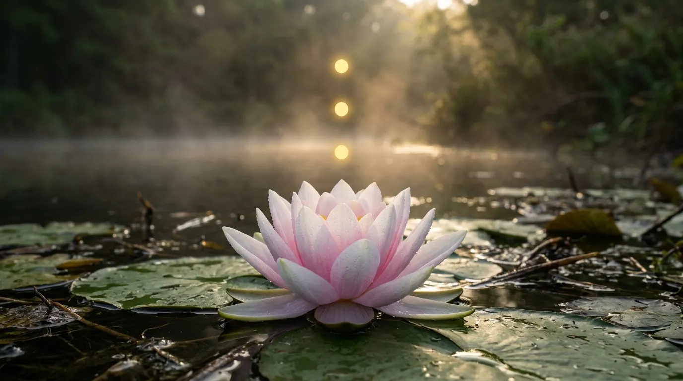 Lotus Flower with Three Dots Meaning