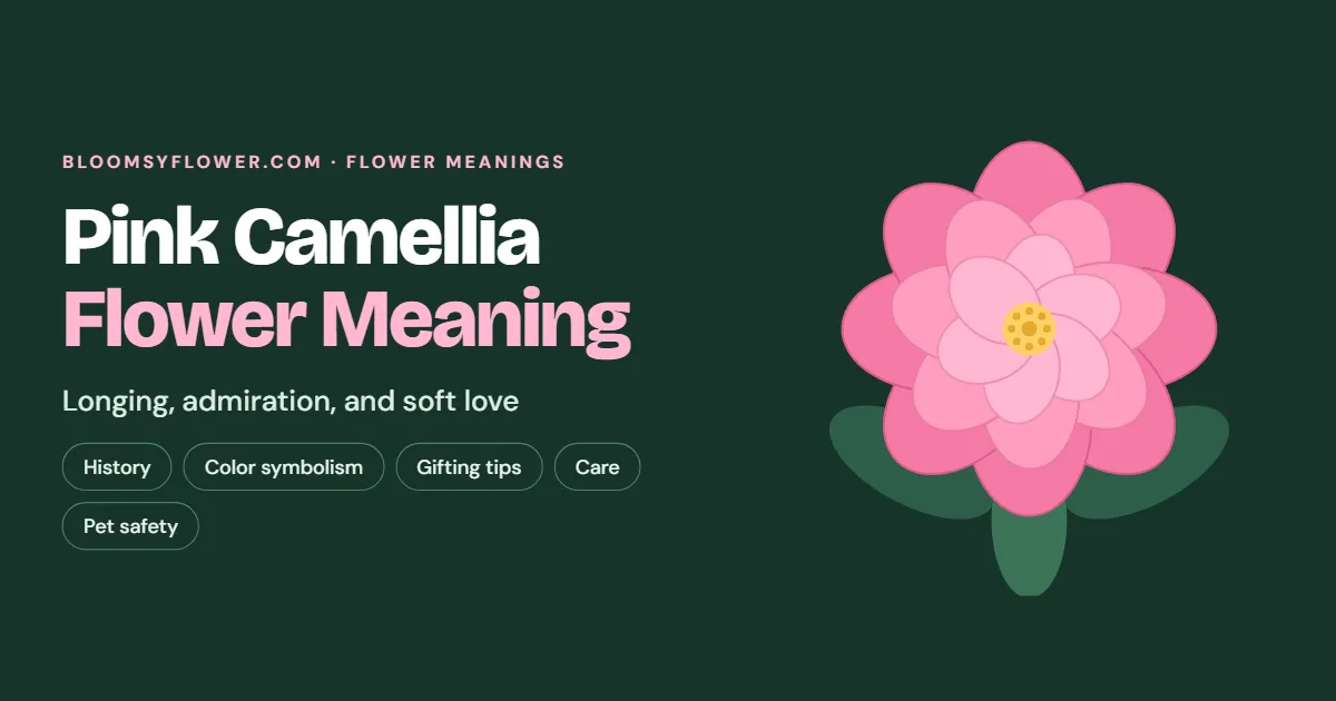 pink camellia flower meaning