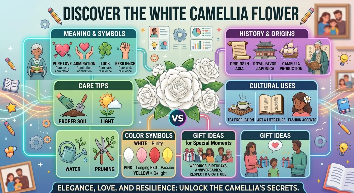 white camellia flower meaning