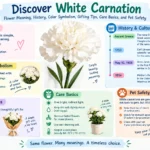white carnation flower meaning