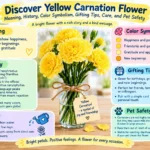 yellow carnation flower meaning